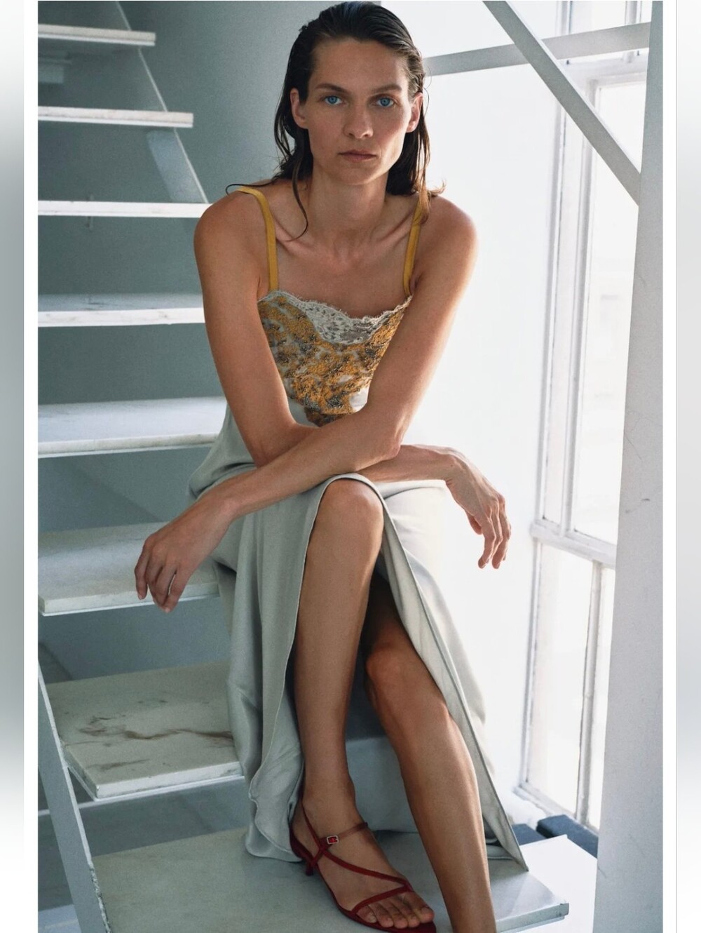 ZARA COLLECTION LACE MAXI DRESS - Picture 5 of 6